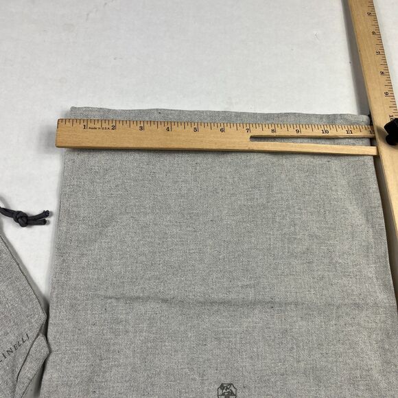 Brunello Cucinelli Set of 2 Dust Bags Small + Medium Lightweight Travel Storage - Picture 4 of 6